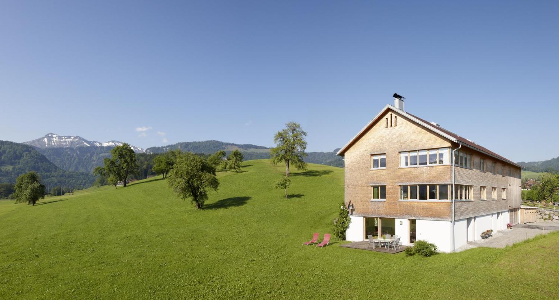 Schweizer Hof Villa Schwarzenberg im Bregenzerwald Exteriör bild